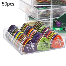 ⭐20/50개 기타 피크 일렉트릭 어쿠스틱 음악 플렉트럼 악기 액세서리 혼합 두께, 02 50PCS