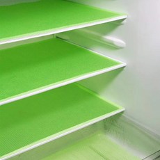 4pcs 냉장고 패드 미끄럼 라이너 방수 주방 선반 매트 방지 가능 절단 수있, 직사각형, 29x45cm, 4PCS Green