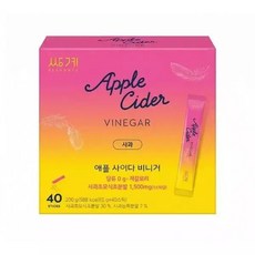 셀러허브쌍계 애플사이다비니거 드링크 사과맛 5g x 40ct (S49400783), 1개