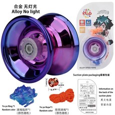 兒童閤金金屬溜溜球 耐摔三軸悠悠球玩具 臺灣出貨, 紫色漸變加重合金溜溜球, 1個