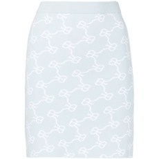 ROKH 모노그램 패턴 니트 스커트