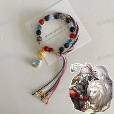 原神崩壞星穹鐵道輪迴手繩散兵衍生丹恆週邊印象君刃編織手鏈成品, 1個, 景元