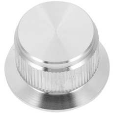 Sound Knob Volume Control Bass Alloy Amplifier Guitar for Electric Aluminum Knobs, [02] Silver