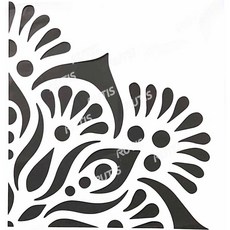 ST-DOT-0105型染版(Stencil) 蝶古巴特diy 簍空模板 塗鴉模版 繪畫模版, 1個, DOT-0105