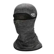 GOLOVEJOY 兩段式冰絲防曬頭套 安全帽頭套 機車頭套 騎士頭套 重機頭套 涼感頭套, 麻灰, 1個