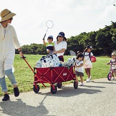 Coleman 四輪拖車 CM-21989M000 手拉車 折疊車 推車 露營拖車, 1個, 紅色