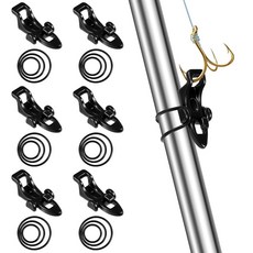 3가지 크기의 6가지 PCS 낚싯바늘 키퍼 낚싯대용 고무 링 홀더