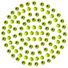 Eupheng 100피스 얼룩덜룩 한 전술 슬롯 텅스텐 비즈 지그 후크 플라이 타이 모음 요정 머리 플라이 타이 소재 6가지 색상 / 5가지 사이즈 153116, 3.0mm, 3.0mm