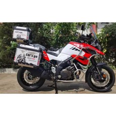 SUZUKI V-Strom1050 DL1050 鋁製三箱套件 後架 尾架 箱架 後箱 尾箱 鋁箱 行李箱 二輪出走, 46公升側箱一套 (銀)+專用側箱架,不搭配後箱, 銀
