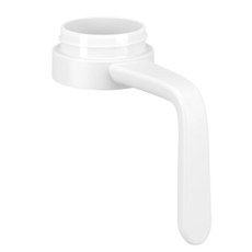 Hydroflask 넓은 입구 물병용 교체 뚜껑 하이드로 플라스크 액세서리용 빨대가 있는 상단 하이드로플라스크 30.6cm(12 16 20 32 40 64 128 온스) 와이드, 화이트 핸들, For 64~128 oz