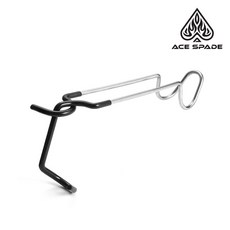 1+1 에이스스페이드 다용도 캠핑 집게형 랜턴걸이, 실버, 2개