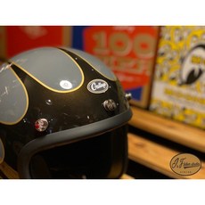 P&J 捷寶 騎士部品 gallop 1932 日本蛋形小帽體 老味安全帽 復古老飛鏢, 復古水泥灰,M, 1個