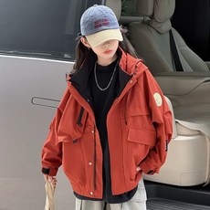 여아용 방수 바람막이 가을 재킷