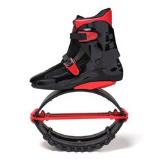 캉구점프 점핑 신발 캥거루 부츠 운동화 유산소 점프 슈즈 방방이, 90KG-110KG, 1개, 블랙및레드+260-270