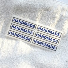 슈벨라 열전사지 핸드메이드 라벨 레터링 이중박스 6color 가방리폼 옷리폼, 1개, 04.블루