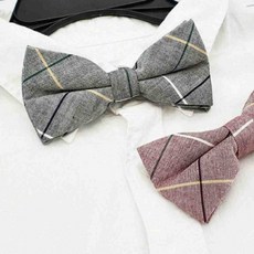 올몰 체크무늬 보타이 A 어린이나비넥타이 남자나비넥타이 나비보타이