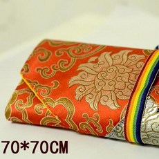 佛經收納袋 佛教包經布 蓋經布 經書布 佛經袋 抄經書袋 經文袋 抄經桌布, 70CM紅色