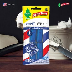 리틀트리 벤트 랩 방향제 4p, 프레쉬 쉐이브, 1개