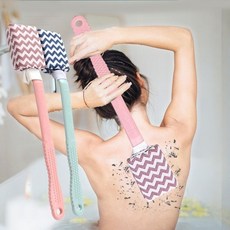 바비장 롱핸들 셀프 등때밀이 바디브러쉬, 1개, 2개입, 핑크+블루