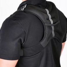 중량 운동 조끼 피트니스 트레이닝 남성 운동 웨이트 조끼 헬스 푸쉬업 반사, 블랙