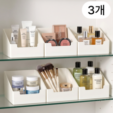 리보레 다용도 욕실 선반 정리함, 3개, 화이트