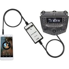 혼다 어코드 2003 2012 시티 2002 2011 CRV 2005 2014 시빅 2006 오디세이 2010 TSX 2004 용 차량 오디오 CD AUX 입력 어댑터 체인저, AUX Adapter