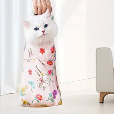 고양이 케어용 할큄방지 자가접착 매직 그루밍 랩, 1개, 토끼 패턴