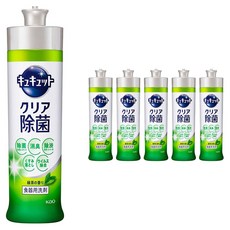 큐큣토 클리어 주방세제 녹차향, 6개, 220ml
