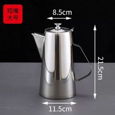 스텐 주전자 골드 서빙포트 물병 실버 입 호텔, G. 2.0L 초두께 짧은 주둥이 주전자 광택 처리된, A. 2L포함3L단독