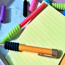 픽봄 연필 실리콘 펜그립 8p 학생연필그립 샤프그립, 8p 블랙