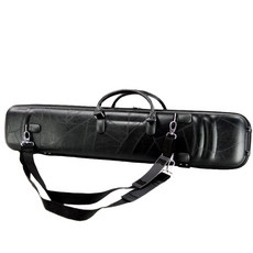 해금 가죽 케이스 어깨끈 보관함 블랙 악기 숄더 카본, 1개, 켤레+실버 줄