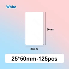 Niimbot 휴대용 라벨 용지 롤 흰색 케이블 스티커 D101 홈 오피스용 2 인치, 08 WH 25-50mm