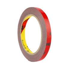 普特汽車精品 不殘膠強力泡棉雙面膠 5-20mm 耐高溫 車用膠帶, 1個