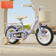 어린이자전거 6세 99%조립 2025 네발, 20 인치, 1cm, 퍼플 블랙 일체형 와이드 허머 라이트업 있음