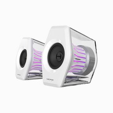 EDIFIER G2000 PRO 電競遊戲喇叭 RGB光學科技 7.1 環繞音效, 極地白