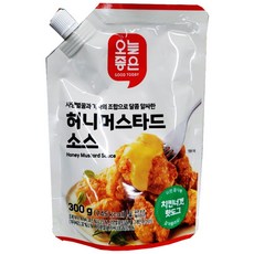 오늘좋은 허니 머스타드 소스 300g 사양벌꿀 겨자 달콤 알싸한 맛, 1개