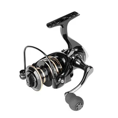 2000-7000 ac-시리즈 최대 드래그 12kg 스피닝 낚시 릴 금속 5.2:1 기어비 EVA 미끄럼 방지 그립 코일 잉, 01 black gold