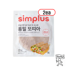 simplus 통밀또띠아, 2개, 315g