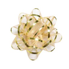 포장재료 꽃리본 리본꽃 포장꽃 골드, 골드(a), 1개