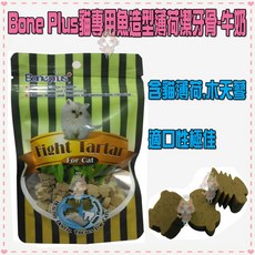 Petroyal Bone Plus貓專用魚造型薄荷潔牙骨-牛奶味70g, 70g, 1個, 牛奶味