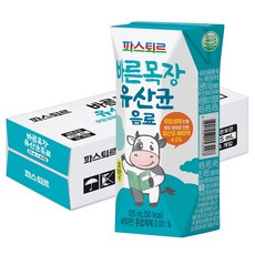 파스퇴르 바른목장 유산균음료 125ml 24팩, 24개