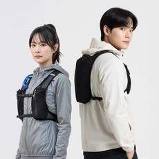 디심플 남녀공용 초경량 러닝가방 러닝조끼, 블랙, 1개