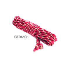 6.0mm 황마 로프 멀티 컬러 삼색 트위스트 마로프 아웃도어 등산로프 공예 주트로프 20컬러, 08.RANCH, 1개