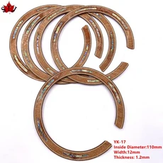 2pcs 클래식 어쿠스틱 기타 로제트 로즈 우드 서클 사운드 홀 인레이 데칼 스티커 라 부품, 07 style 15