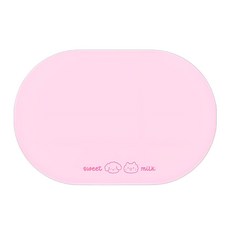 드루피 반려동물 규조토 식기 매트 패드 40x30, 1개, 핑크