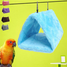 겨울 앵무새 해먹 방한 앵무새 새장 새집 대형 보온, 블루