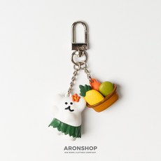 ARONSHOP Dinotaeng 掛飾 鑰匙圈 矮袋鼠 韓國, 1個, 吊飾-曬黑的BOBO款