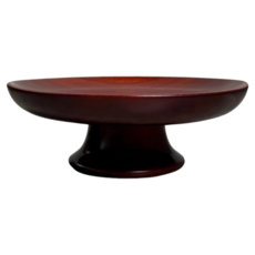 木質蛋糕托盤 點心托盤 精緻木製托盤, 高腳果盤, 1個