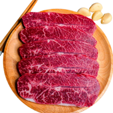 안동한우 거세우 산소포장 1+/1++등급 부채살, 1+등급 부채살 로스구이, 450g, 1개, 450g