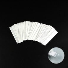 투명 점착 고정 테이프 20매 생활용 스티커형 접착지